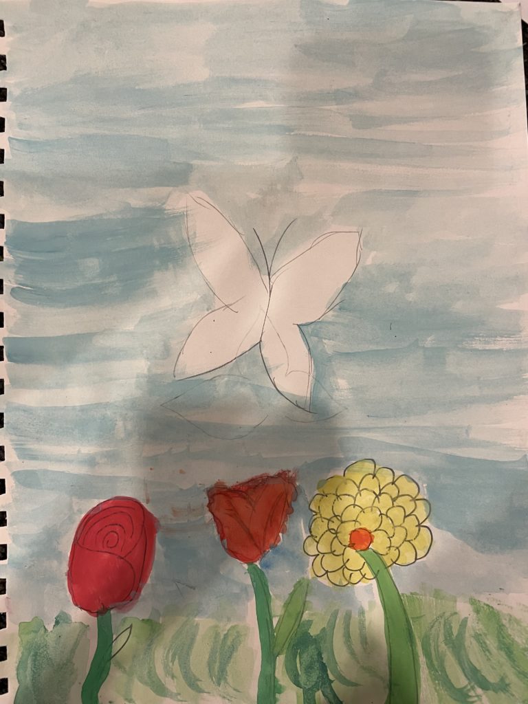 Freedom Learning art butterfly