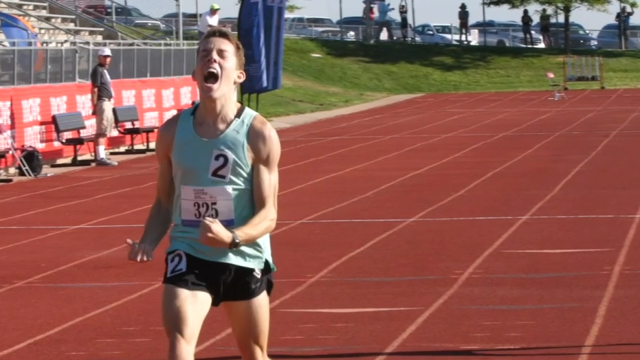 Alumni Matthew Paintin breaking the world record in Denver this summer